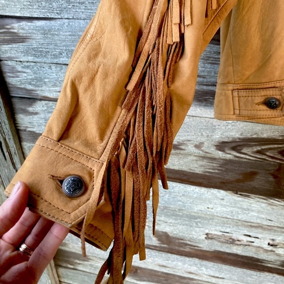 Andrew Marc | Suede Fringe Moto Jacket - Picture 3 of 9